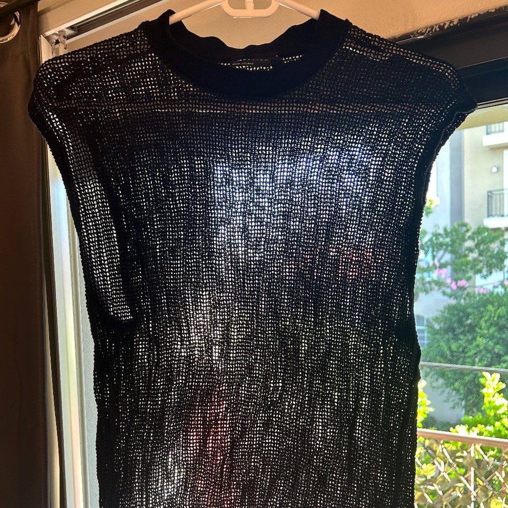 ASOS COACHELLA Black Mesh M Tank Top